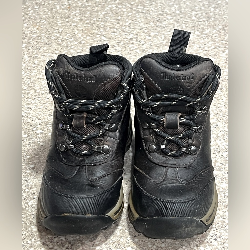 Timberland Back Road Toddler Boys Size 7 Hiking Boots Dark Brown Leather